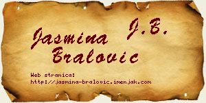 Jasmina Bralović vizit kartica